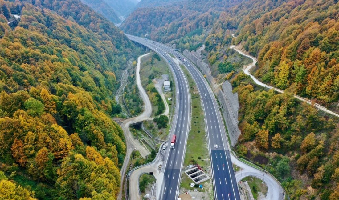 Anadolu Otoyolu'nda Bolu Dağı