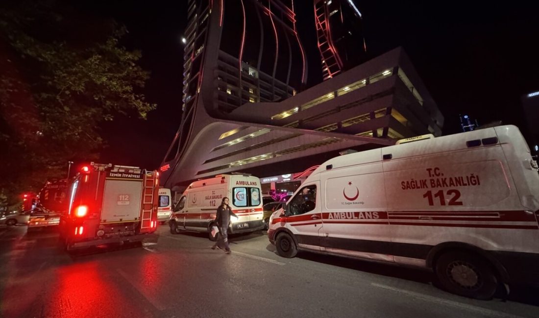 İzmir'in Bayraklı ilçesinde çıkan