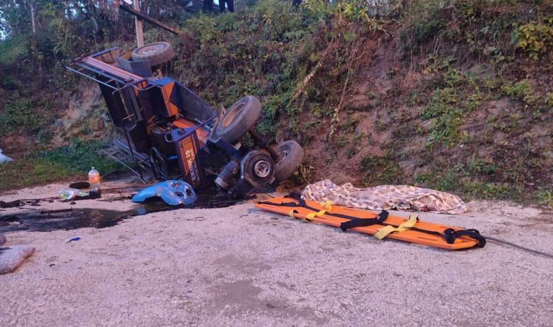 Ordu Aybastı'da tarım aracının