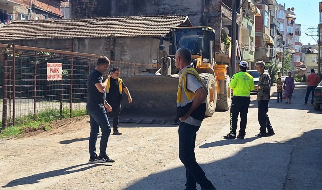 Samsun'un Bafra ilçesinde geri