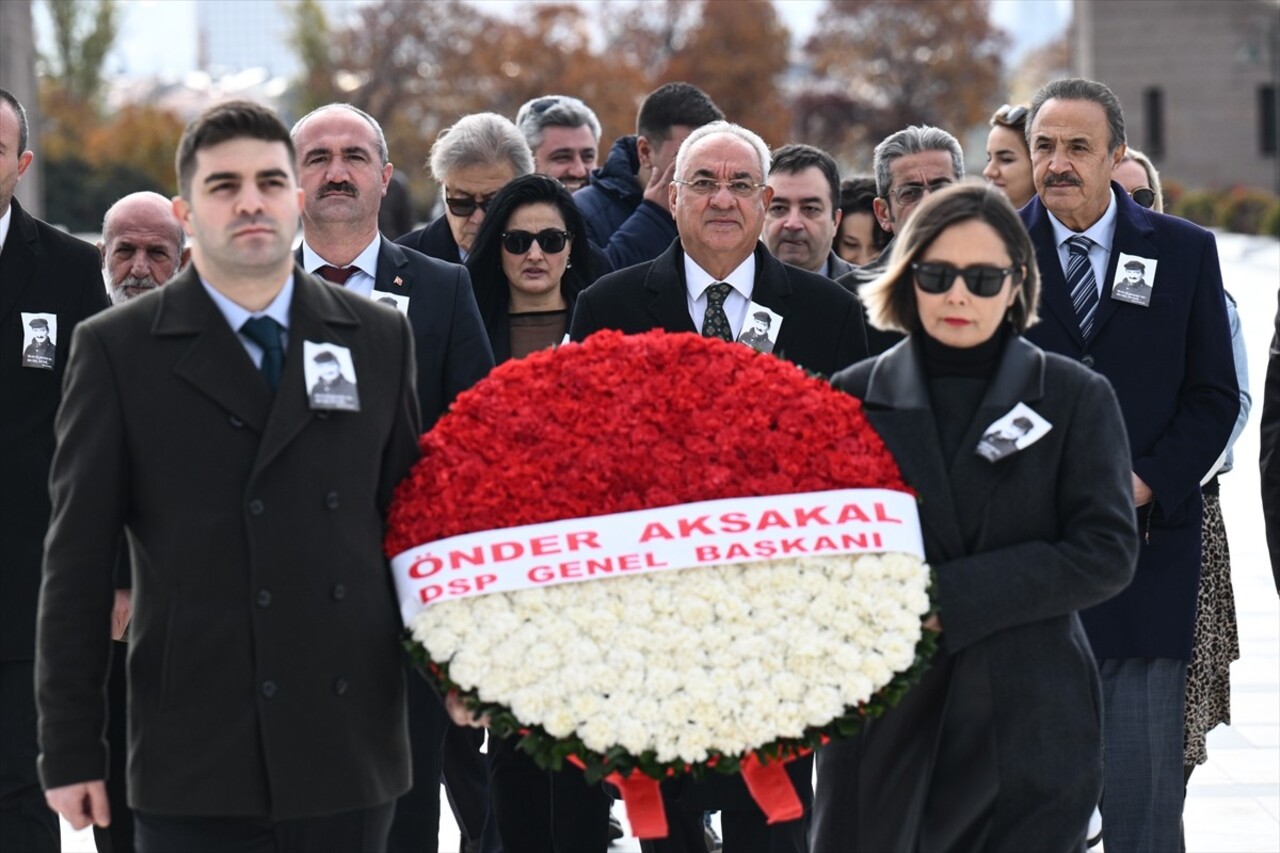 DSP Genel Başkanı Önder Aksakal, vefatının 18. yılında merhum Başbakan Bülent Ecevit'in Devlet...