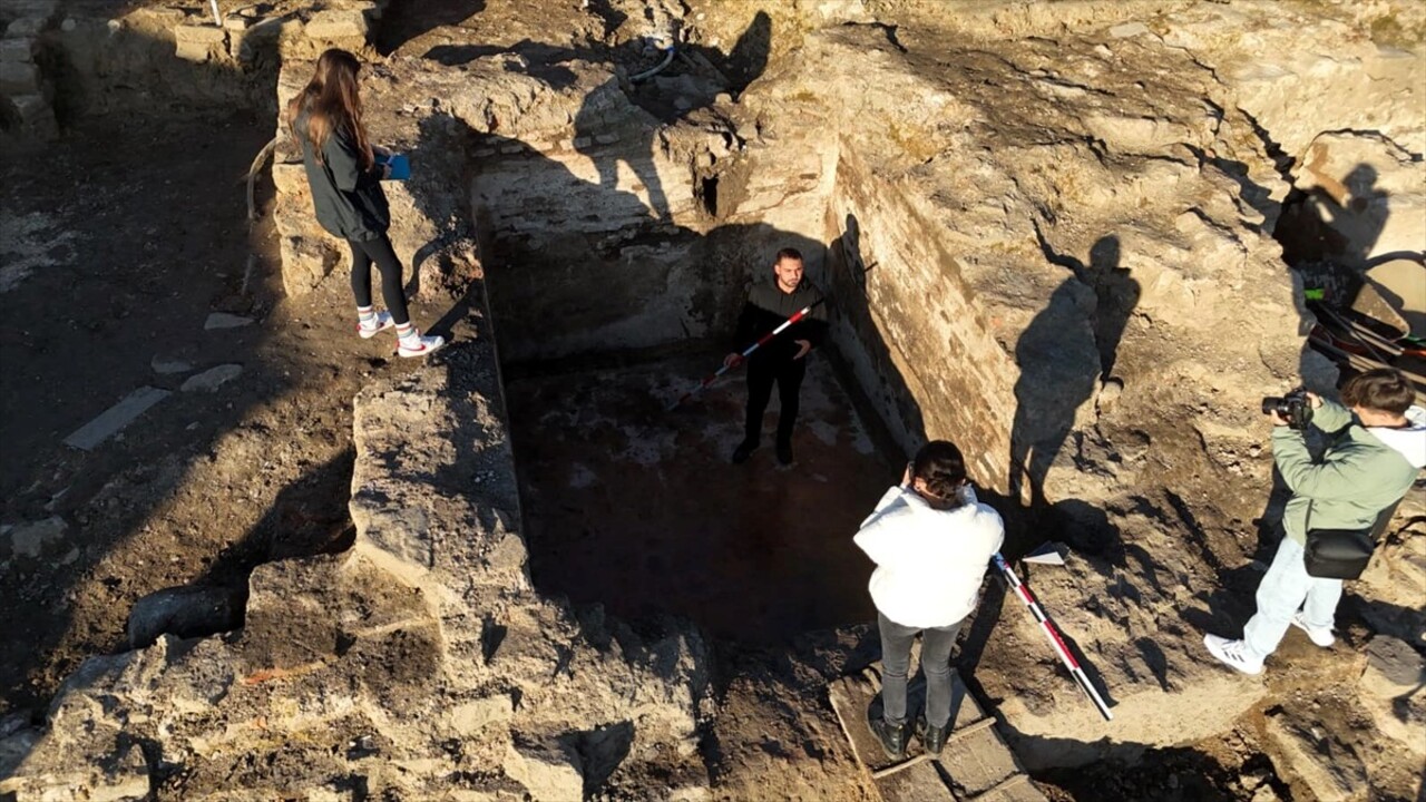 Batı Karadeniz'in "Efes"i olarak adlandırılan Düzce'deki Prusias ad Hypium Antik Kenti'nde Bizans...