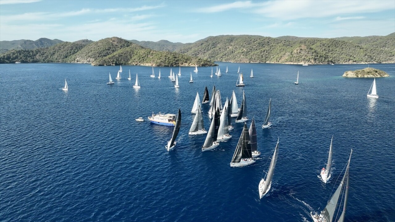 Muğla'nın Fethiye ilçesinde bu yıl dokuzuncusu düzenlenen Rixos Sailing Cup Göcek Yat Yarışları...