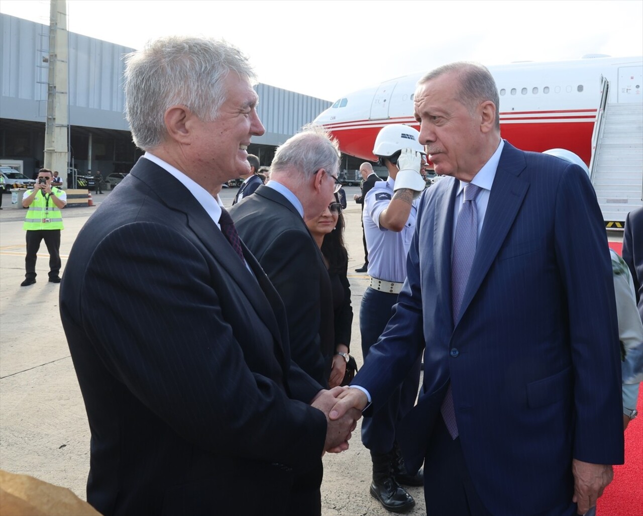 Cumhurbaşkanı Recep Tayyip Erdoğan, G20 Liderler Zirvesi'ne katılmak için Brezilya'nın Rio de...