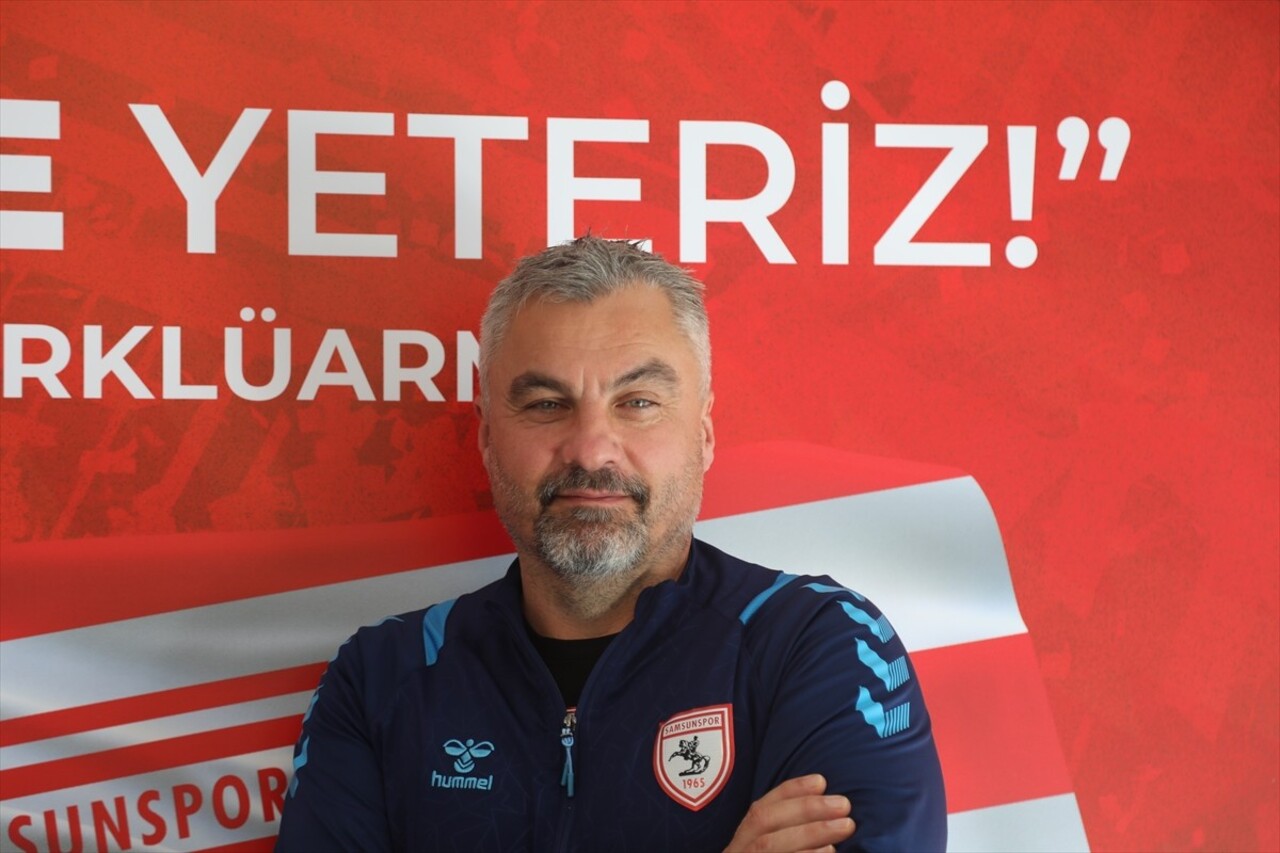 Reeder Samsunspor Teknik Direktörü Thomas Reis, Nuri Asan Tesisleri'nde düzenlediği basın...