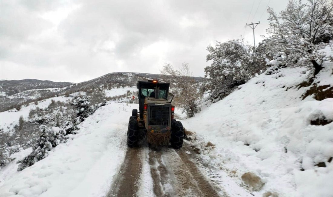 Amasya'da etkili olan kar