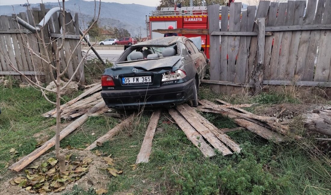 Amasya'da meydana gelen kazada,