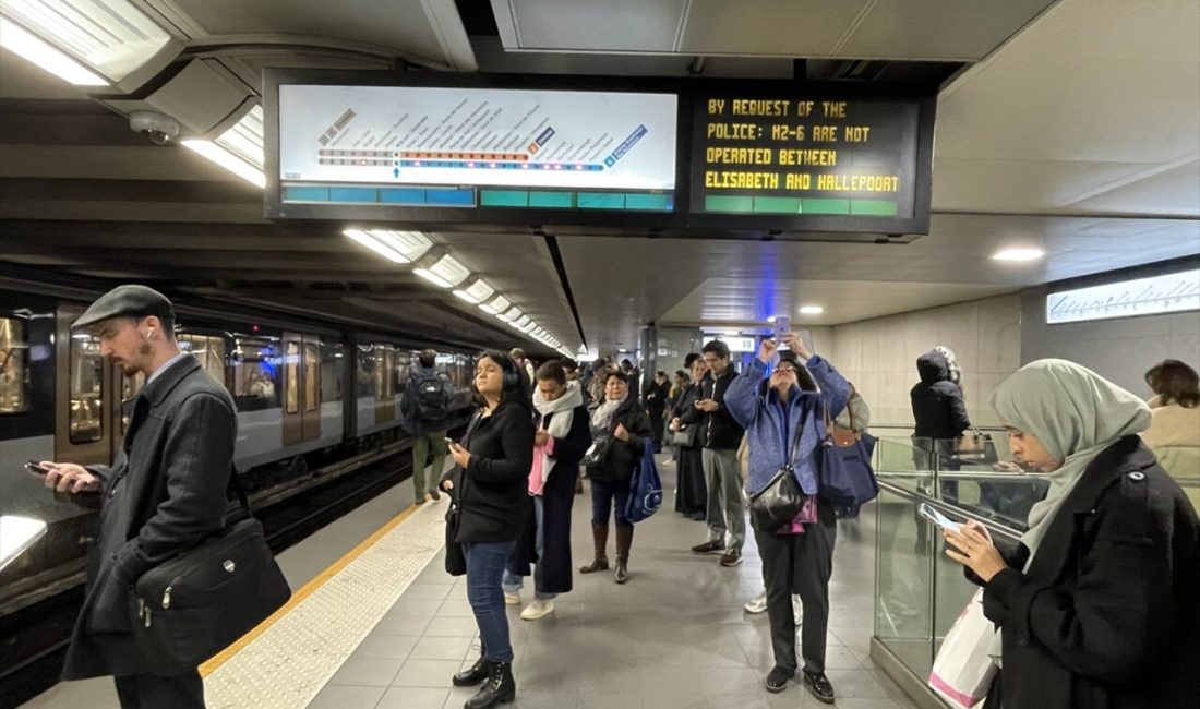 Brüksel'de metro tünelinde ceset