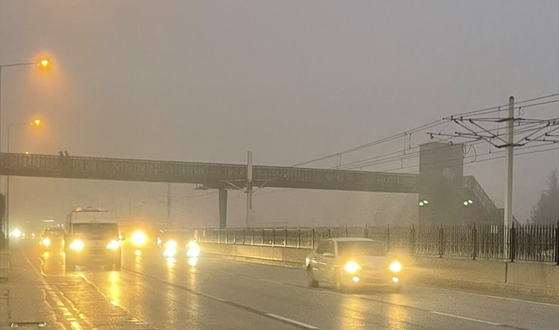 Bursa'da yoğun sis nedeniyle