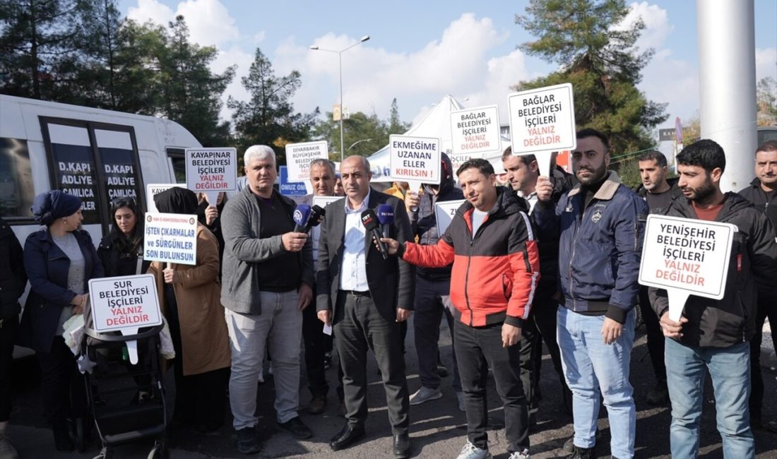 Diyarbakır'da işten çıkarılan işçiler