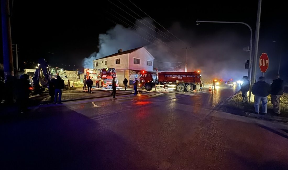 Düzce'nin Konuralp mevkisinde çıkan