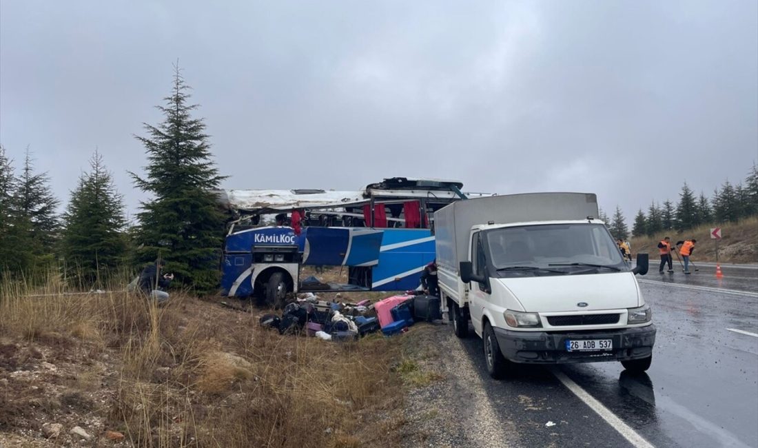 Eskişehir'de yaşanan otobüs kazasında