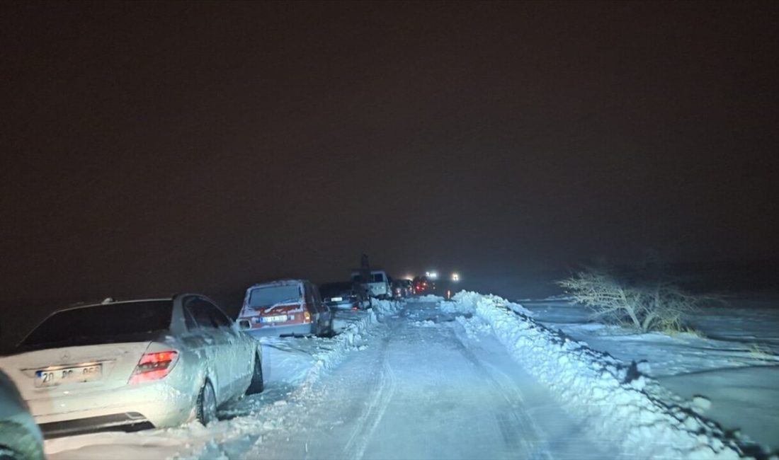 Kayseri'de tipi nedeniyle mahsur