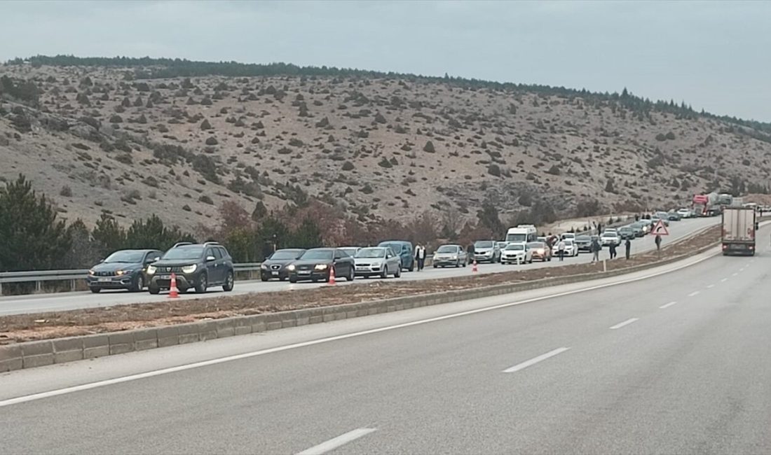 Beyşehir-Konya kara yolunda alev