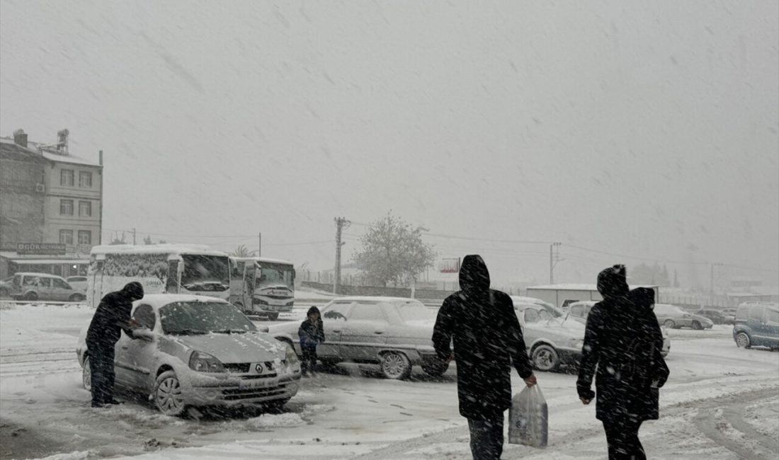 Malatya'da yoğun kar yağışı,