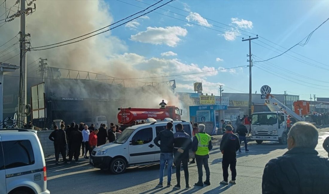 Niğde'de bir oto tamirhanesinde